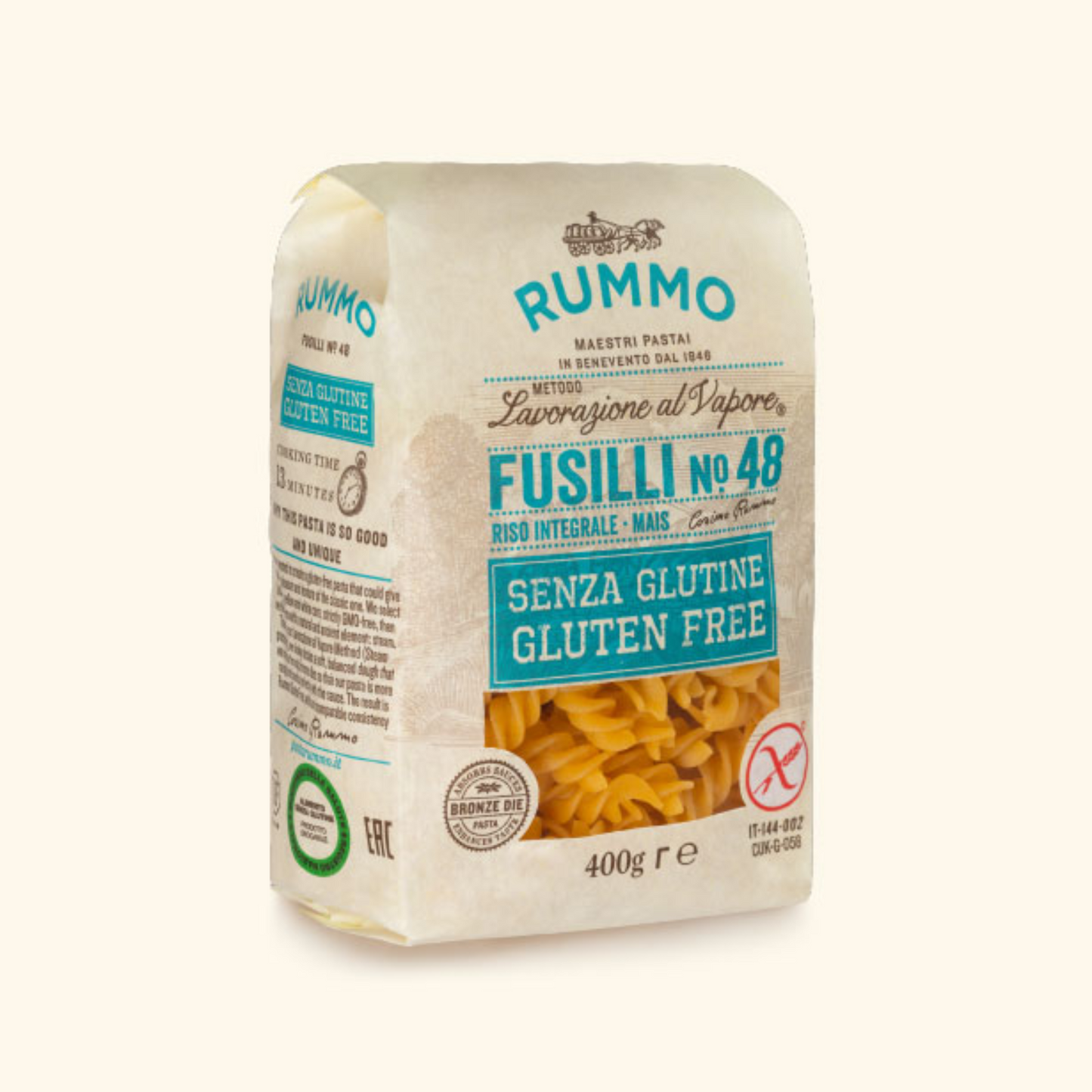 Fusilli Glutenfrei No. 48 – RUMMO, 400g