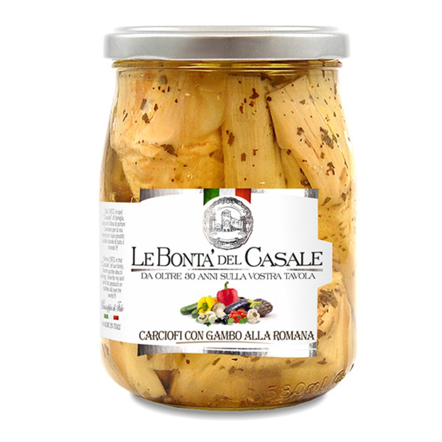 Ganze Artischocken mit Stiel - 580 ml