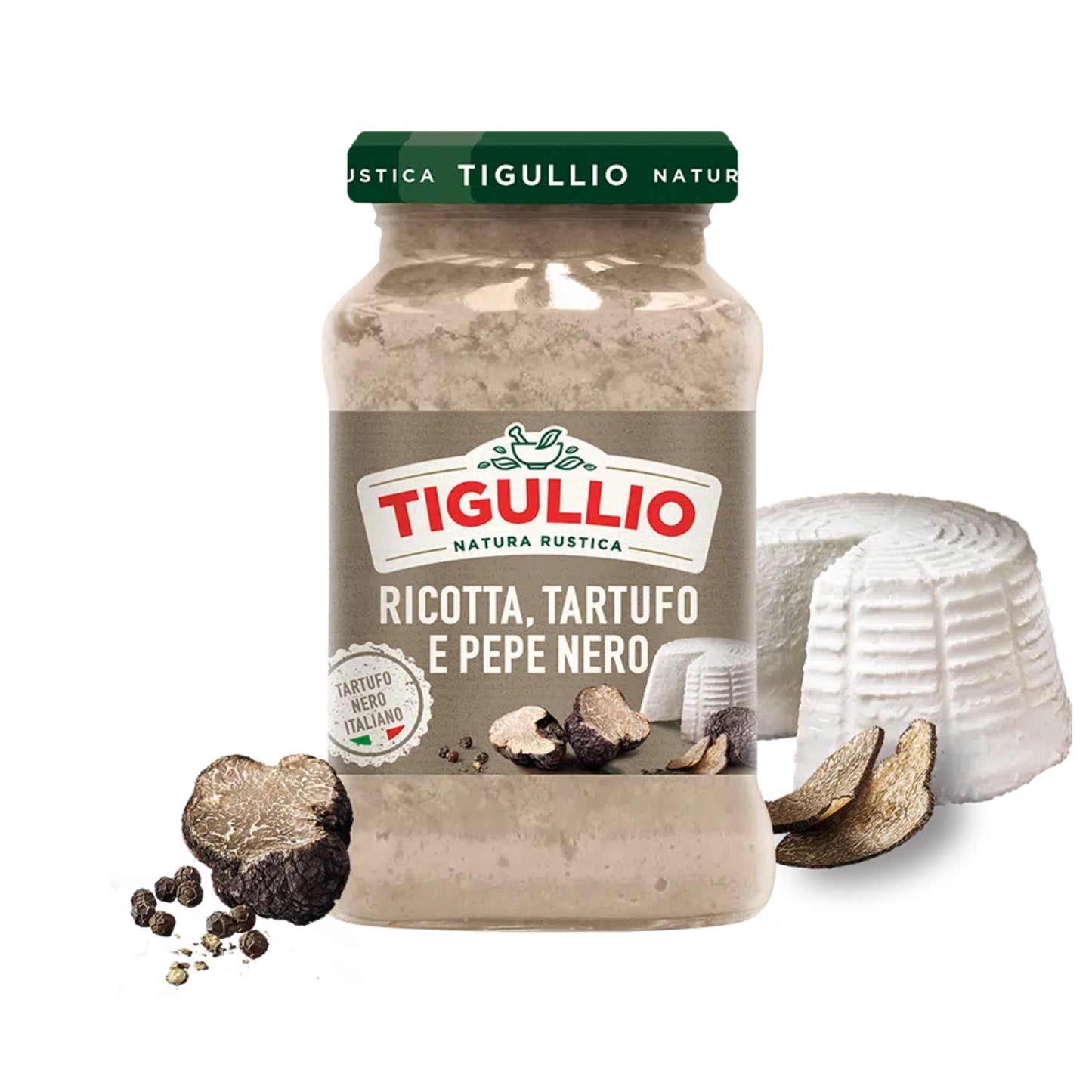 Pesto Ricotta, Tartufo e Pepe Nero 185 g – Tigullio
