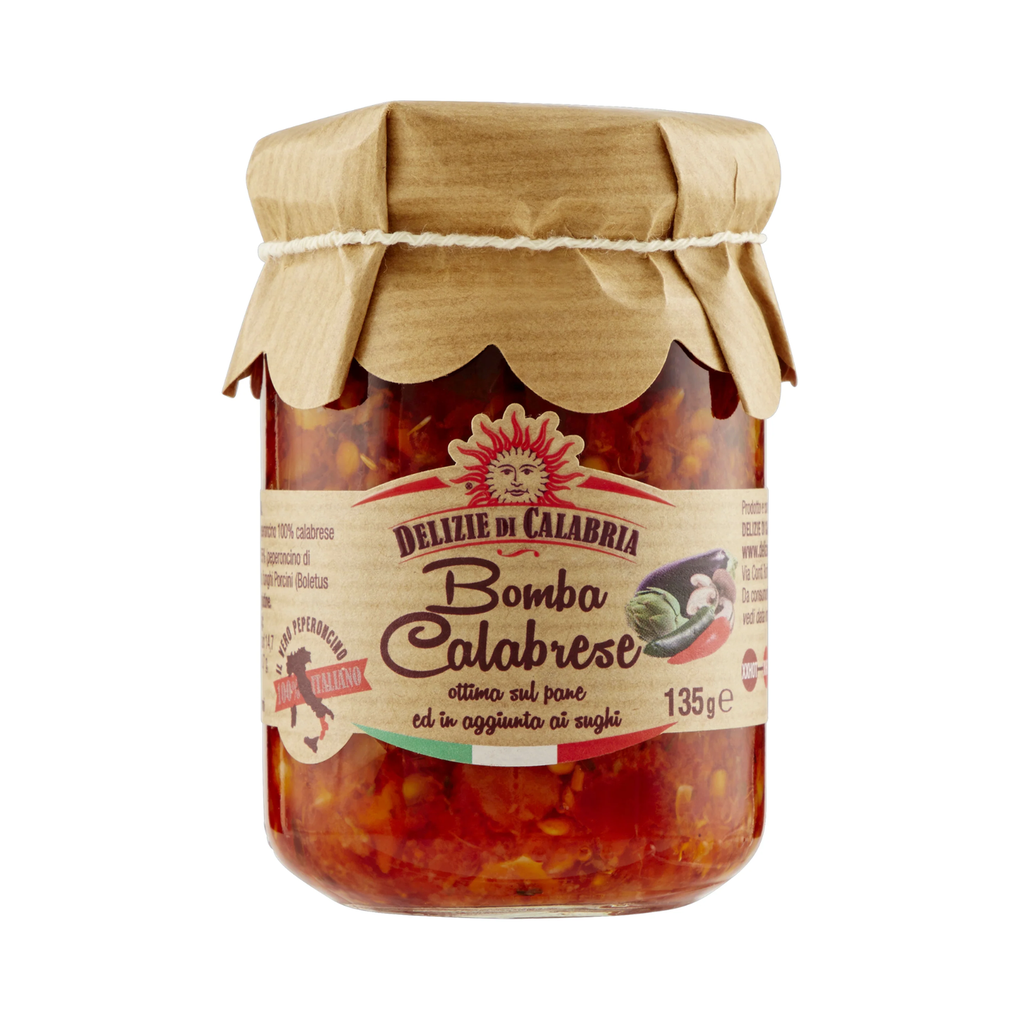 Bomba Calabrese – scharfe Gemüsespezialität – 180 g