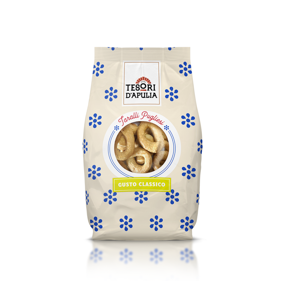 Tesori d’Apulia – Klassische Taralli mit Olivenöl - 400 g