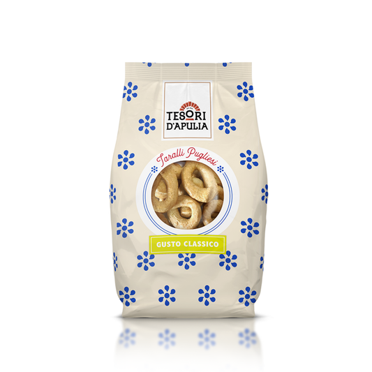 Tesori d’Apulia – Klassische Taralli mit Olivenöl - 400 g