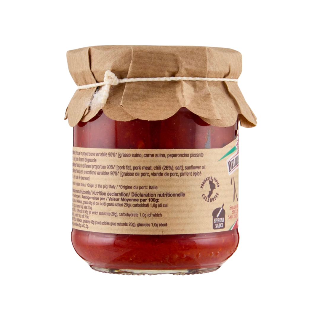 Nduja di Spilinga, Delizie di Calabria – 180 g