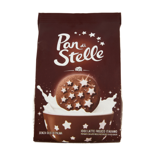 Pan di Stelle – Italienische Schokoladenkekse mit Sternen, 350 g
