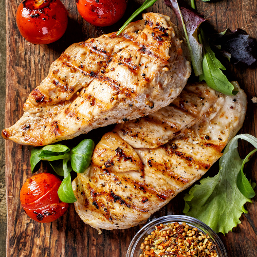 Zu hellem Fleisch