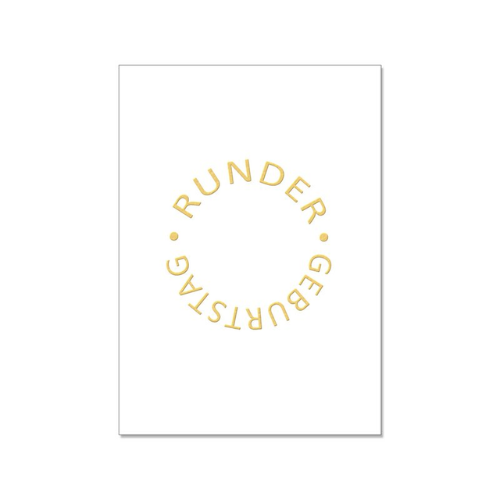 Postkarte „Runder Geburtstag“