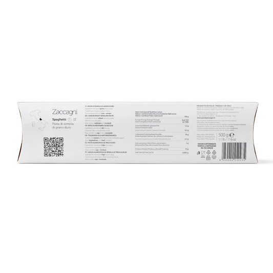 Zaccagni Spaghetti – Italienische Pasta aus den Abruzzen, 500 g