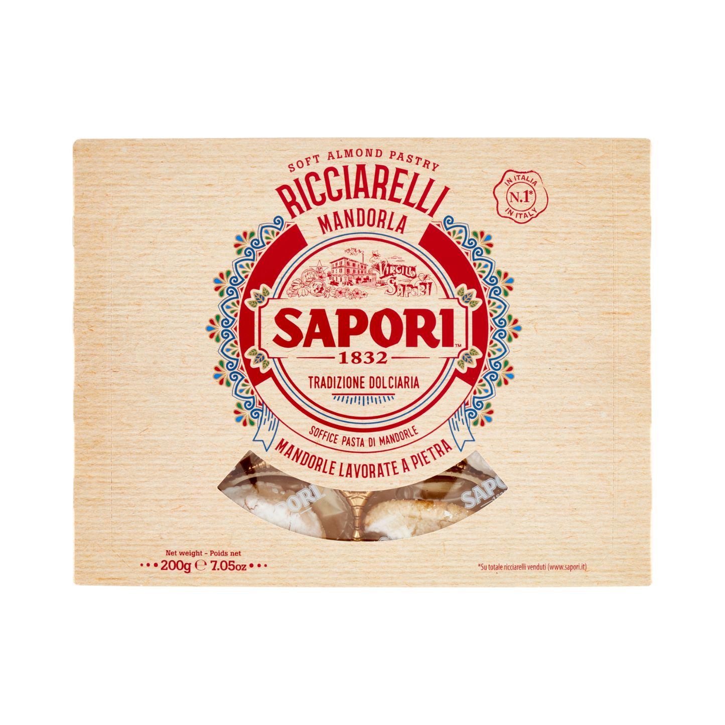 Ricciarelli Mandorla – Sapori, 200 g