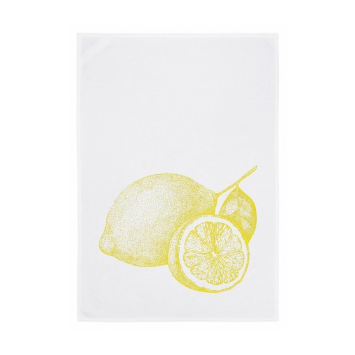 Geschirrtuch weiss, ZITRONE, gelb - 17;30 Hamburg