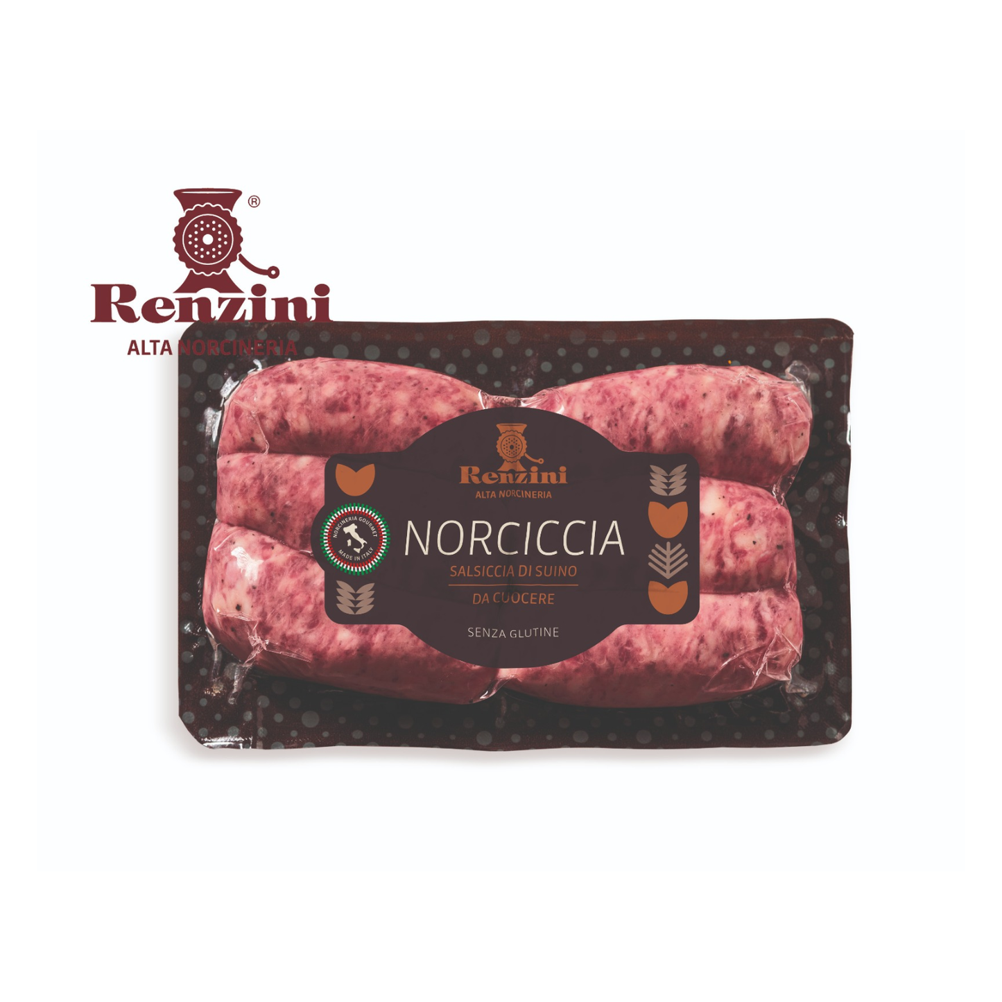 Norciccia di Suino – italienische Bratwurst Renzini (glutenfrei)