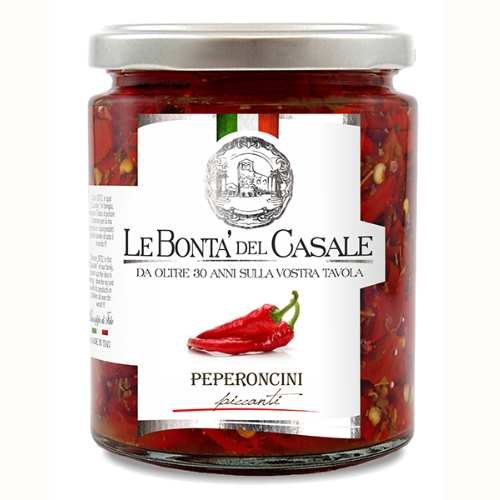 Scharfe Peperoni in Öl 280 g | Peperoncini Piccanti