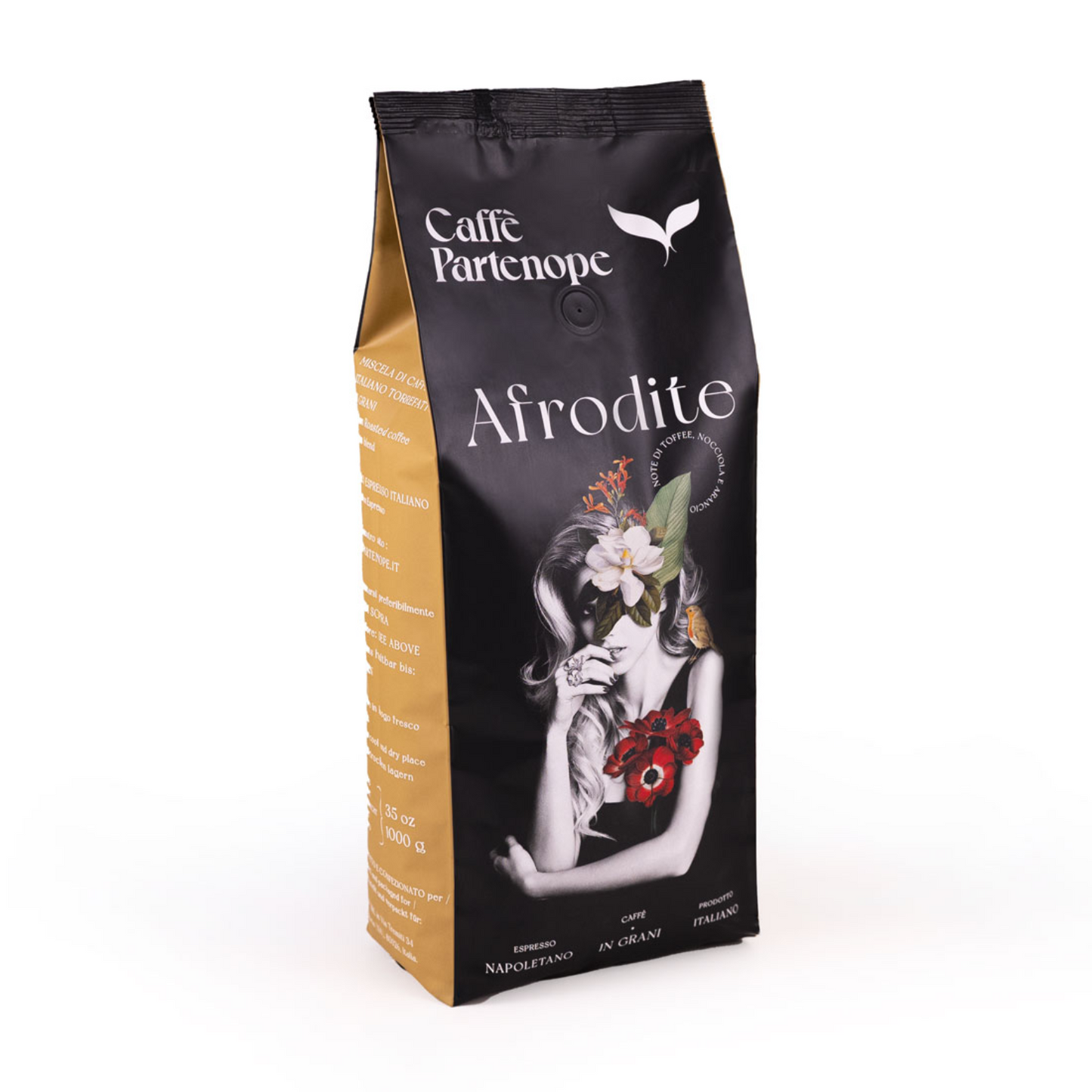 Afrodite – 1Kg erlesene Kaffeebohnen aus Neapel – Caffé Partenope_ 80% Arabica – 20% Robusta