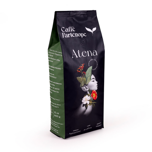 Atena – 1Kg erlesene Kaffeebohnen aus Neapel – Caffé Partenope_ 60% Arabica – 40% Robusta