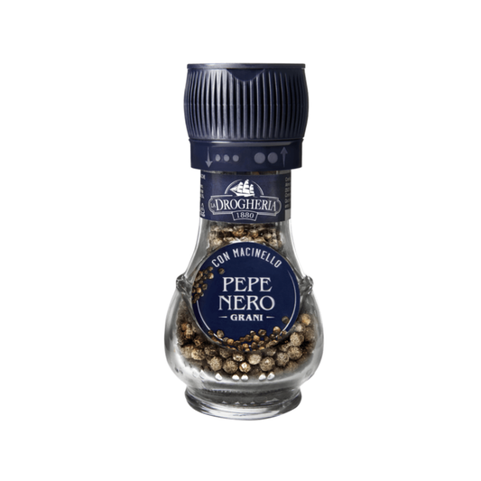 Gewürzmühle mit schwarzem Pfeffer – 45 g - La Drogheria
