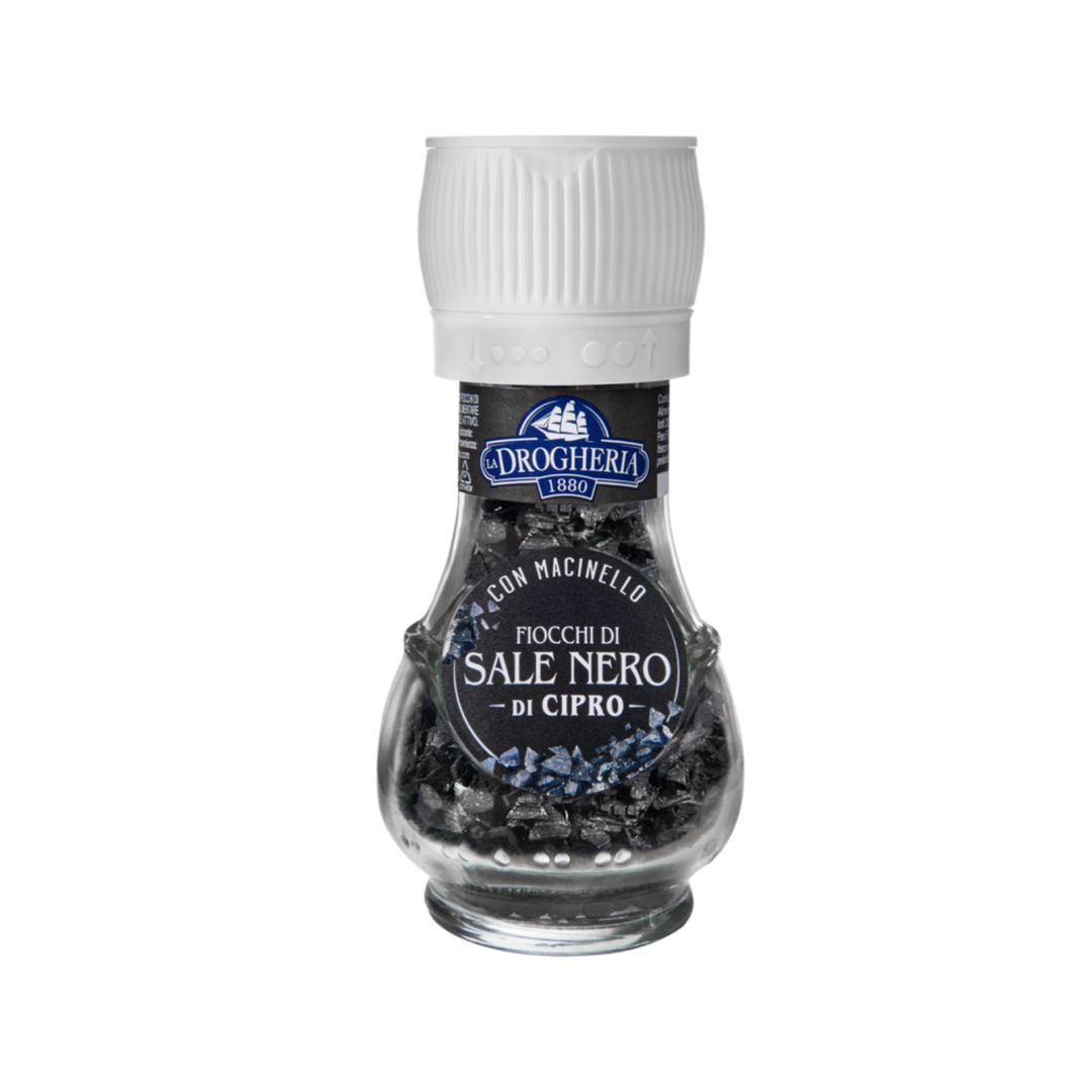 Schwarzes Salz aus Zypern, Mühle – 50 g - La Drogheria