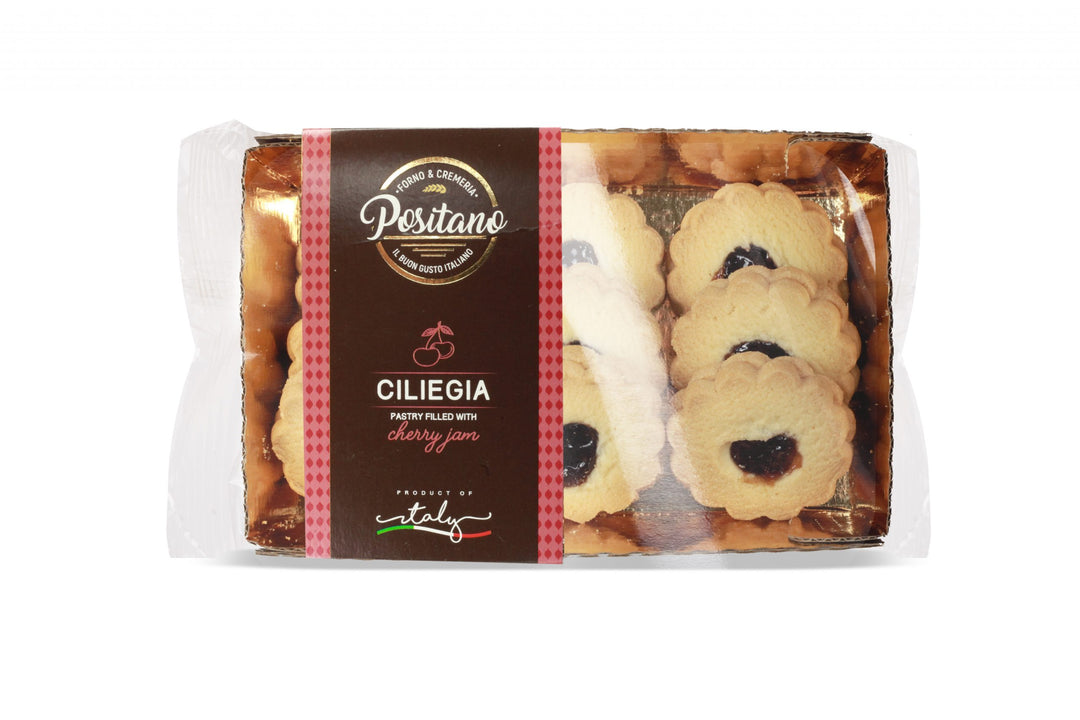 Occhio di Bue mit Kirsch Füllung – Mürbegebäck, 170 g