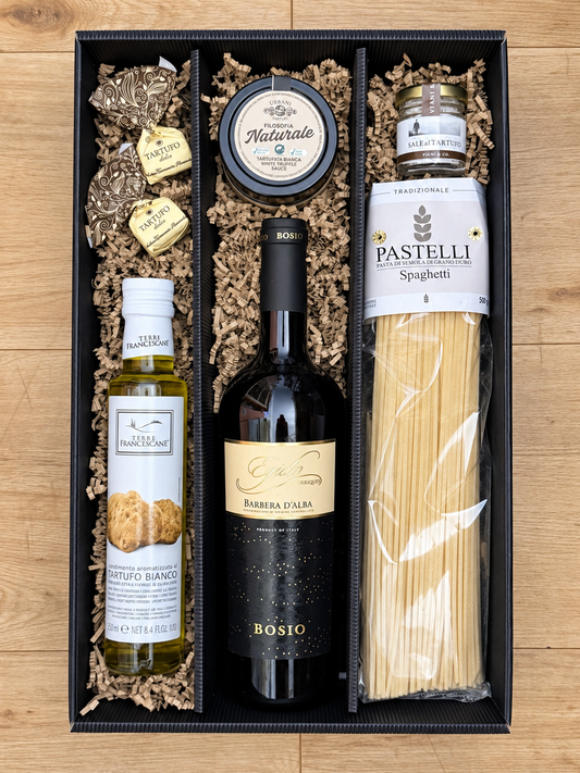 Italienische Trüffel-Genussbox mit Barbera d’Alba