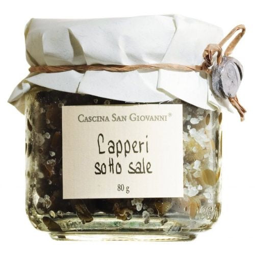 Capperi sotto sale, 80g Kapern in Meersalz