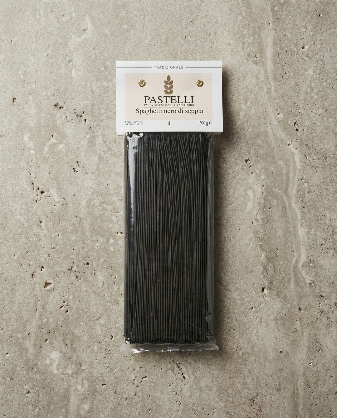Schwarze Spaghetti - Pastelli, 500g
