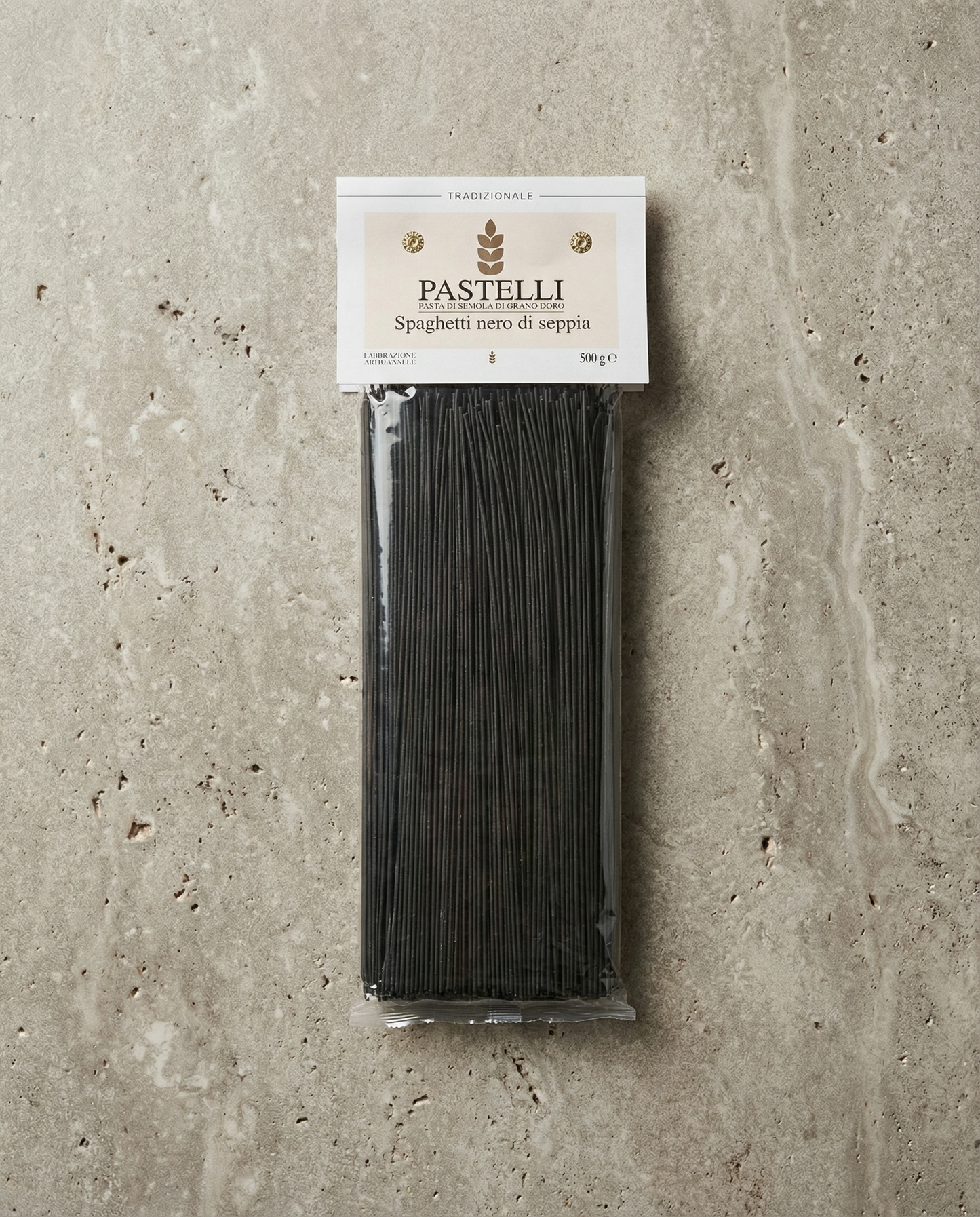 Schwarze Spaghetti - Pastelli, 500g