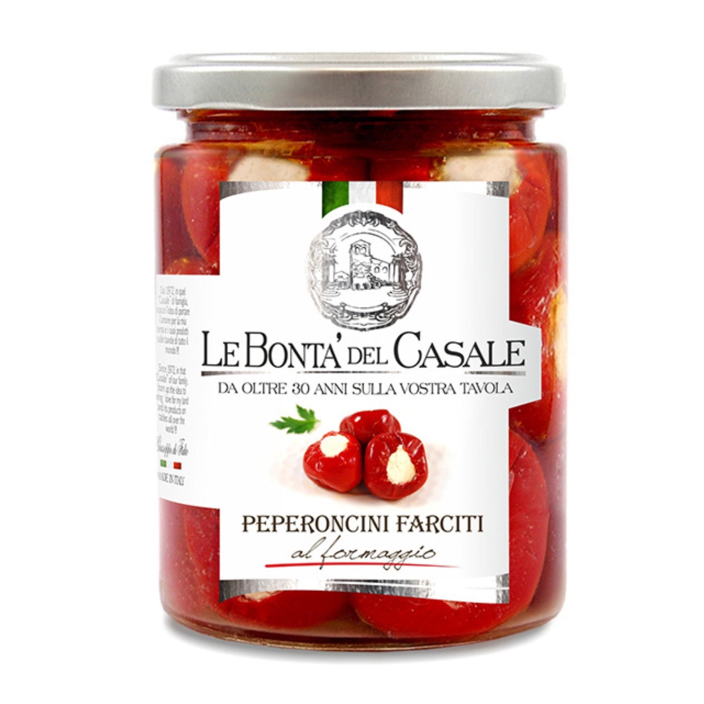 Gefüllte Kirschpaprika mit Käse 280 g | Peperoncini Farciti al Formaggio