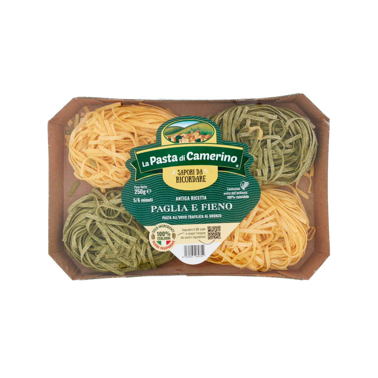 Eierpasta „Paglia e Fieno“ aus den Marken - 250 g