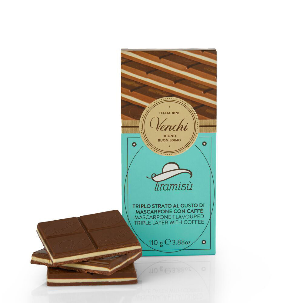 Tiramisù Bar – Schokolade mit Mascarponecreme und Kaffee, 110 g – VENCHI