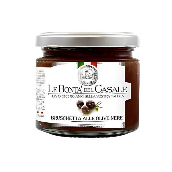 Bruschetta alle Olive Nere – Creme aus schwarzen Oliven | Le Bontà del Casale, 180 g