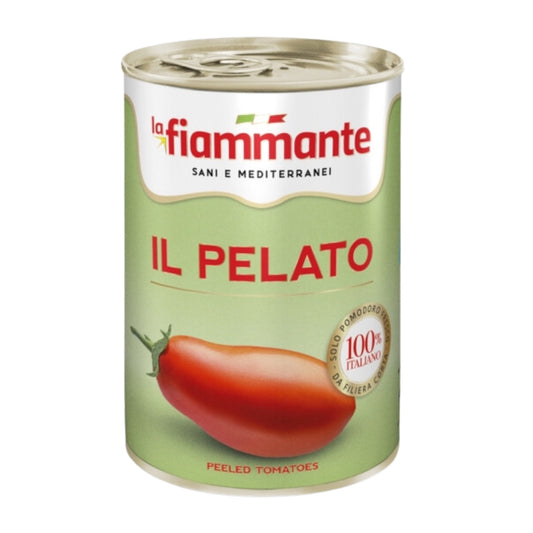 Pomodori Pelati Interi, geschälte ganze Tomaten – 400 g La Fiammante