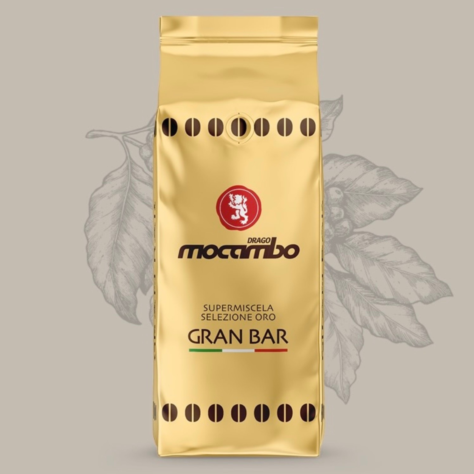 Ganze Kaffeebohnen, 1Kg – Caffé Mocambo Gold