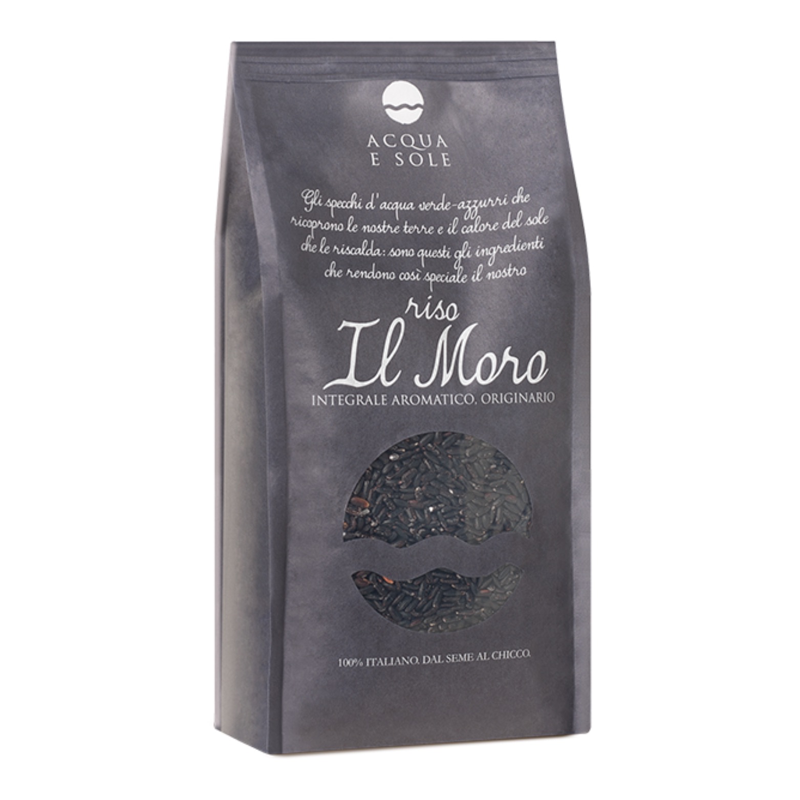 Aromatischer schwarzer Reis, “Il Moro” – Riseria Acqua e Sole , 500g