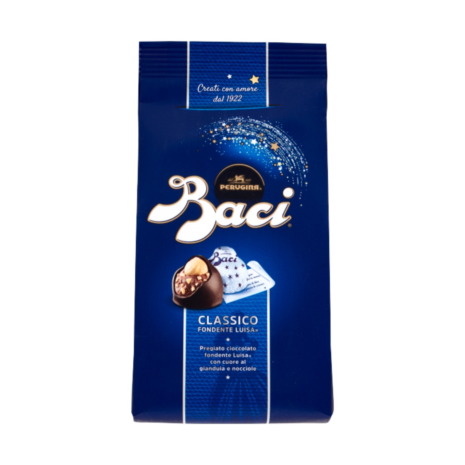 Baci Perugina Classico, extra dunkle Schokoladenpraline gefüllt mit Haselnüssen – 125 g