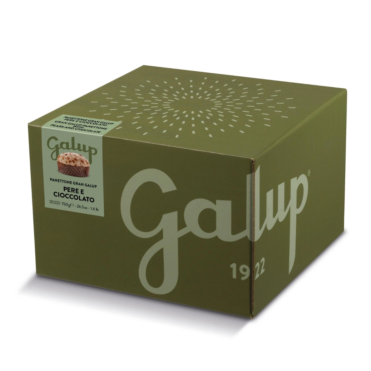 Panettone GRAN GALUP Birne und Schokolade – GALUP, 750g