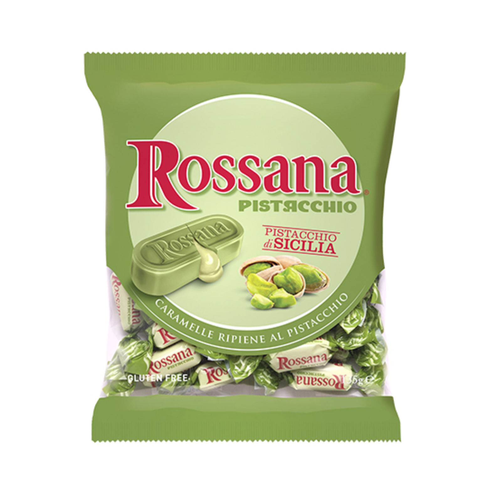 Caramelle Rossana Bonbons mit Pistazie, 135 g
